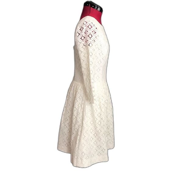 Lilly Pulitzer Lori Dress Women’s Size 4 Ivory Lace Eyelet Fit & Flare - Picture 5 of 11